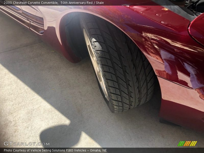 50th Anniversary Red / Shale 2003 Chevrolet Corvette Convertible