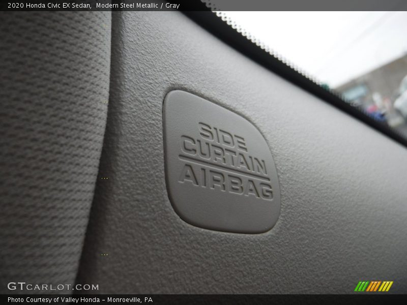 Modern Steel Metallic / Gray 2020 Honda Civic EX Sedan