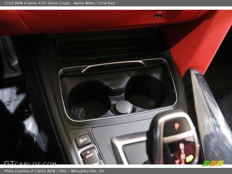 Alpine White / Coral Red 2019 BMW 4 Series 430i xDrive Coupe