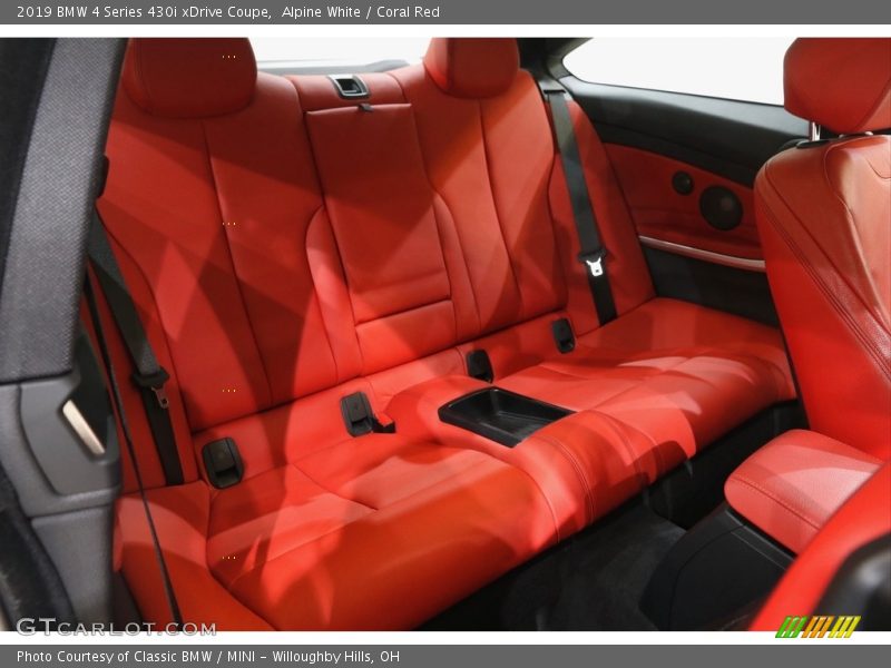 Alpine White / Coral Red 2019 BMW 4 Series 430i xDrive Coupe