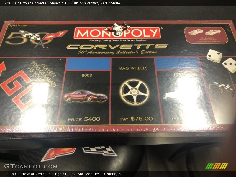 50th Anniversary Red / Shale 2003 Chevrolet Corvette Convertible