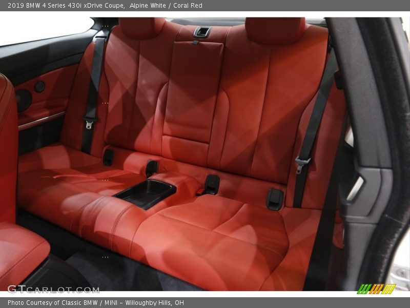 Alpine White / Coral Red 2019 BMW 4 Series 430i xDrive Coupe