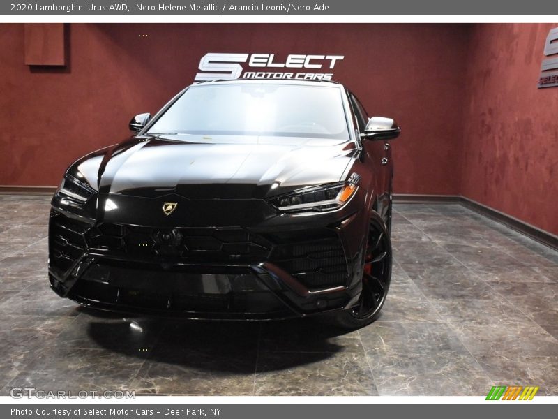Nero Helene Metallic / Arancio Leonis/Nero Ade 2020 Lamborghini Urus AWD
