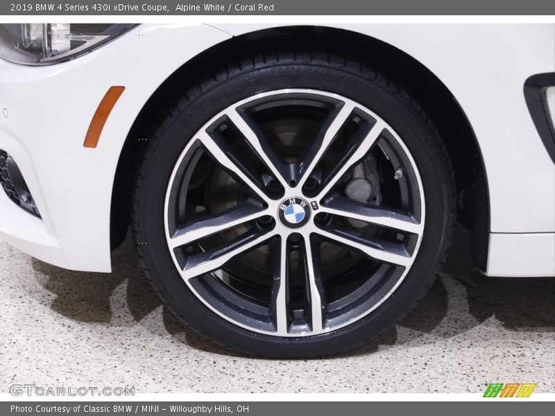 Alpine White / Coral Red 2019 BMW 4 Series 430i xDrive Coupe