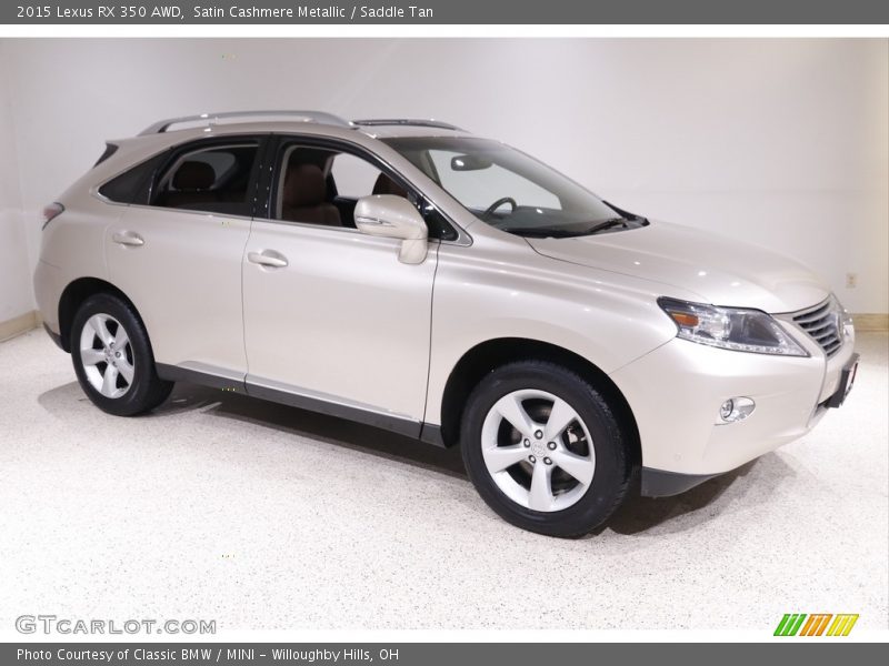 Satin Cashmere Metallic / Saddle Tan 2015 Lexus RX 350 AWD