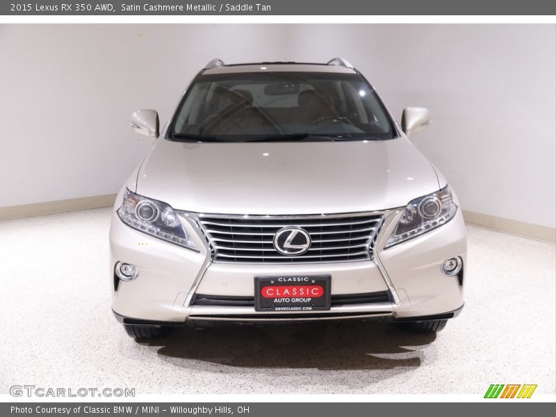 Satin Cashmere Metallic / Saddle Tan 2015 Lexus RX 350 AWD