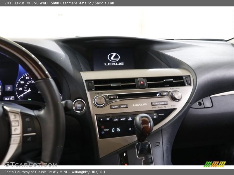 Satin Cashmere Metallic / Saddle Tan 2015 Lexus RX 350 AWD