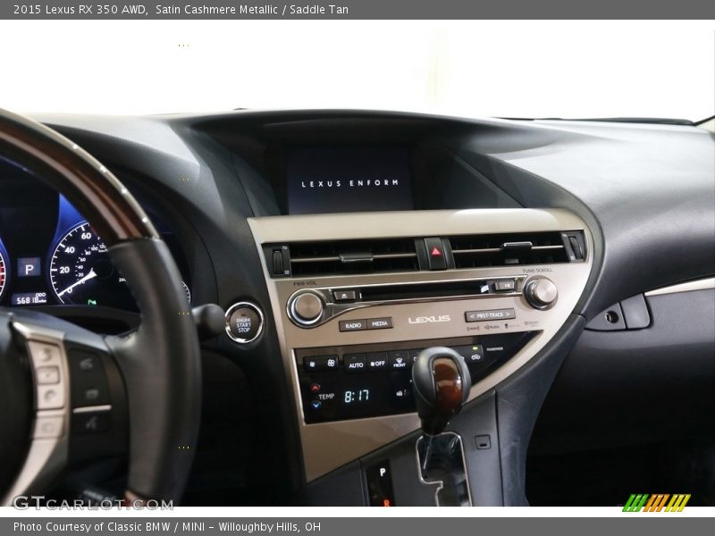 Satin Cashmere Metallic / Saddle Tan 2015 Lexus RX 350 AWD