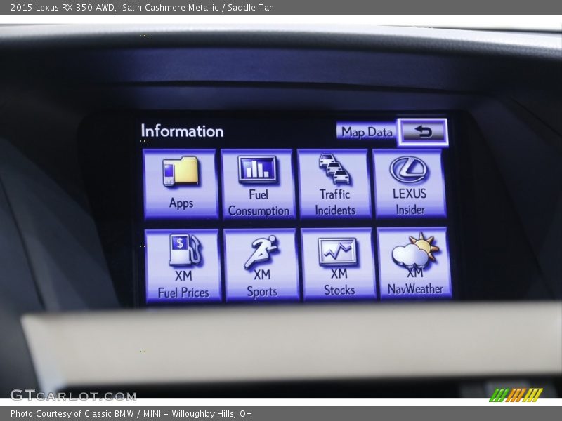 Satin Cashmere Metallic / Saddle Tan 2015 Lexus RX 350 AWD