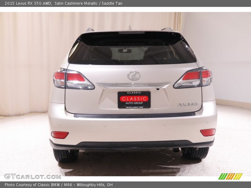 Satin Cashmere Metallic / Saddle Tan 2015 Lexus RX 350 AWD