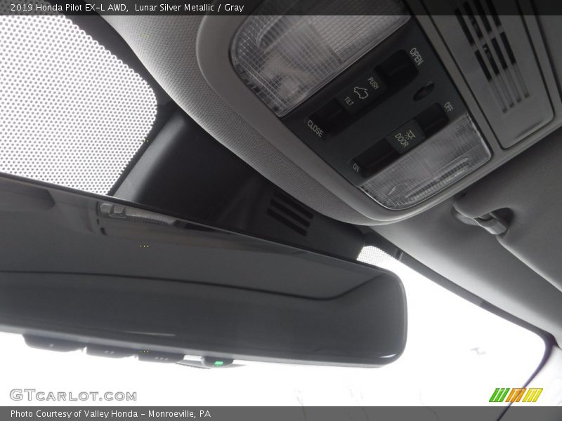 Lunar Silver Metallic / Gray 2019 Honda Pilot EX-L AWD