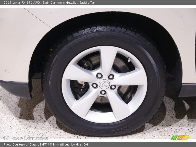 Satin Cashmere Metallic / Saddle Tan 2015 Lexus RX 350 AWD