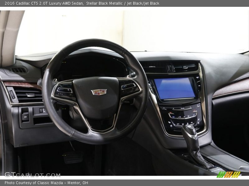 Stellar Black Metallic / Jet Black/Jet Black 2016 Cadillac CTS 2.0T Luxury AWD Sedan