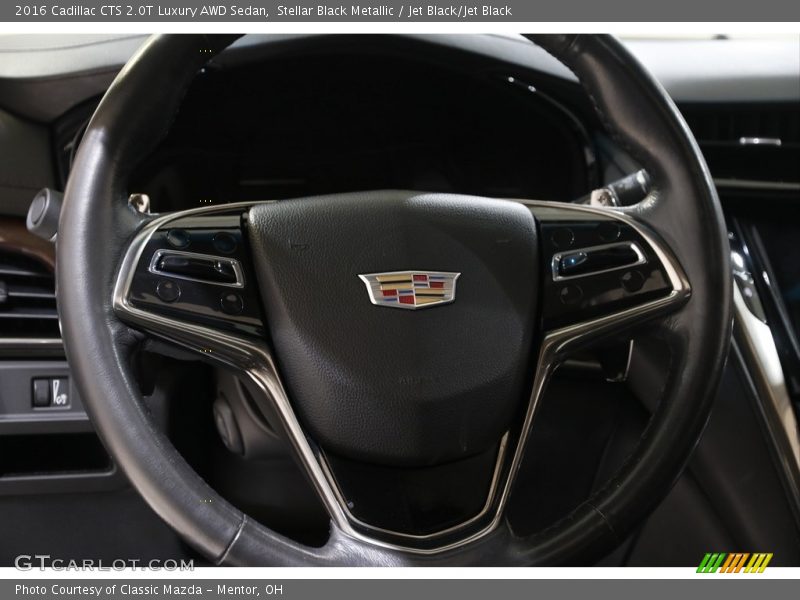 Stellar Black Metallic / Jet Black/Jet Black 2016 Cadillac CTS 2.0T Luxury AWD Sedan