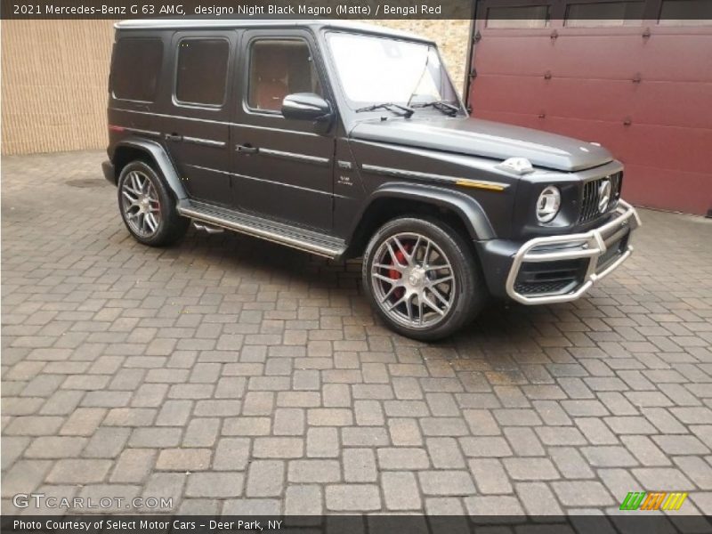 designo Night Black Magno (Matte) / Bengal Red 2021 Mercedes-Benz G 63 AMG
