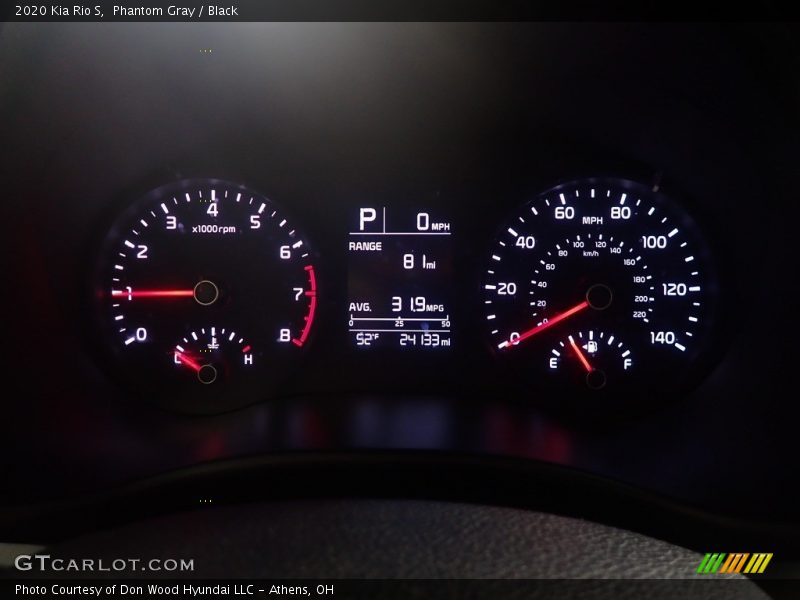 Phantom Gray / Black 2020 Kia Rio S