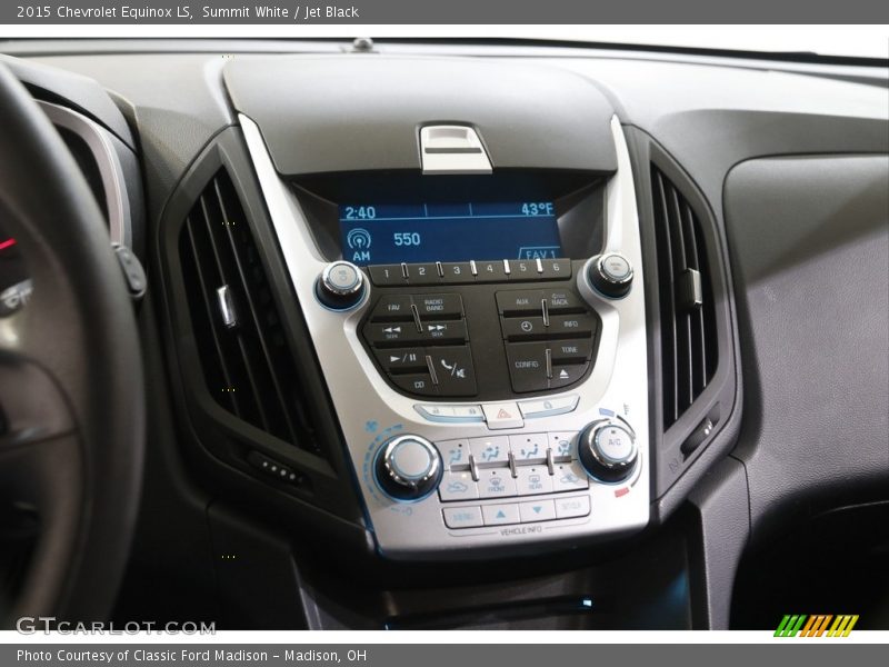 Summit White / Jet Black 2015 Chevrolet Equinox LS