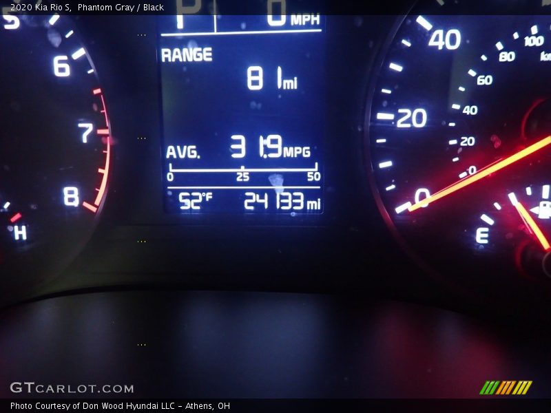 Phantom Gray / Black 2020 Kia Rio S