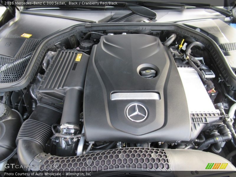 Black / Cranberry Red/Black 2016 Mercedes-Benz C 300 Sedan