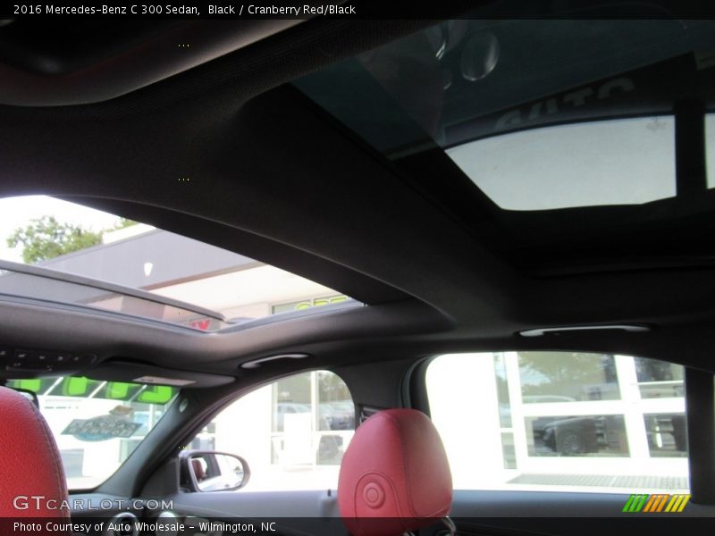 Black / Cranberry Red/Black 2016 Mercedes-Benz C 300 Sedan