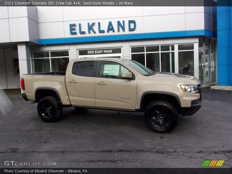 Sand Dune Metallic / Jet Black 2021 Chevrolet Colorado ZR2 Crew Cab 4x4