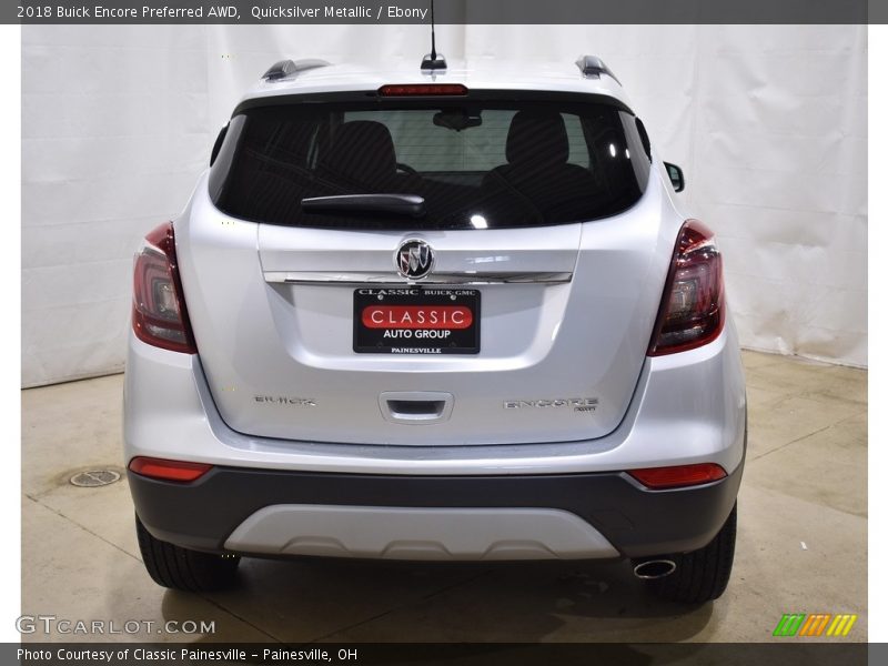 Quicksilver Metallic / Ebony 2018 Buick Encore Preferred AWD