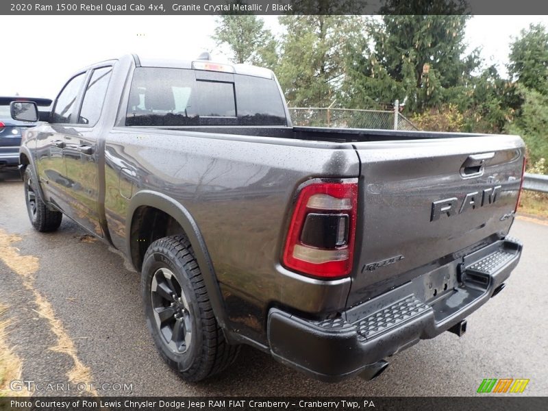 Granite Crystal Metallic / Black 2020 Ram 1500 Rebel Quad Cab 4x4