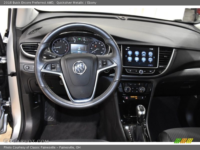 Quicksilver Metallic / Ebony 2018 Buick Encore Preferred AWD