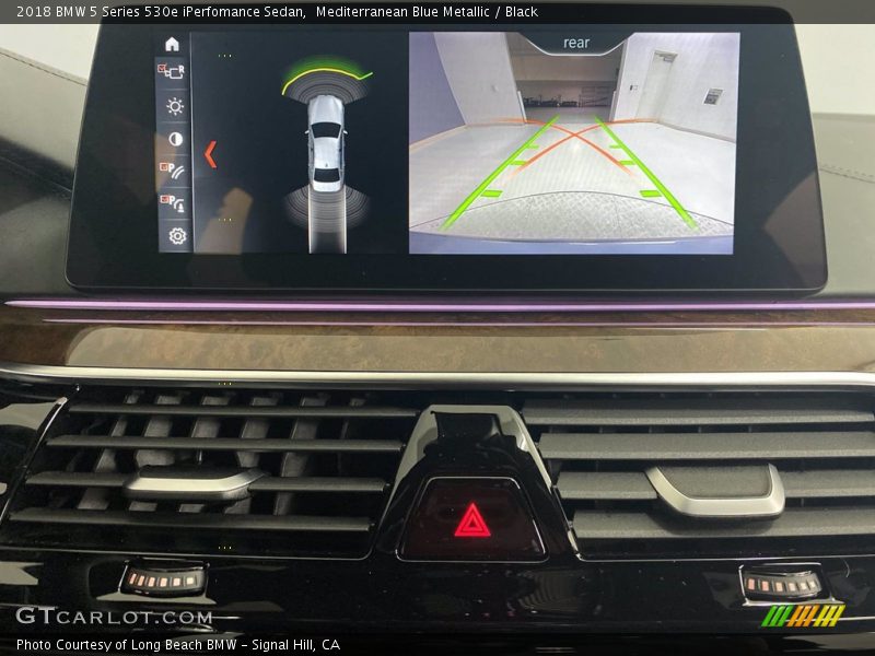 Mediterranean Blue Metallic / Black 2018 BMW 5 Series 530e iPerfomance Sedan
