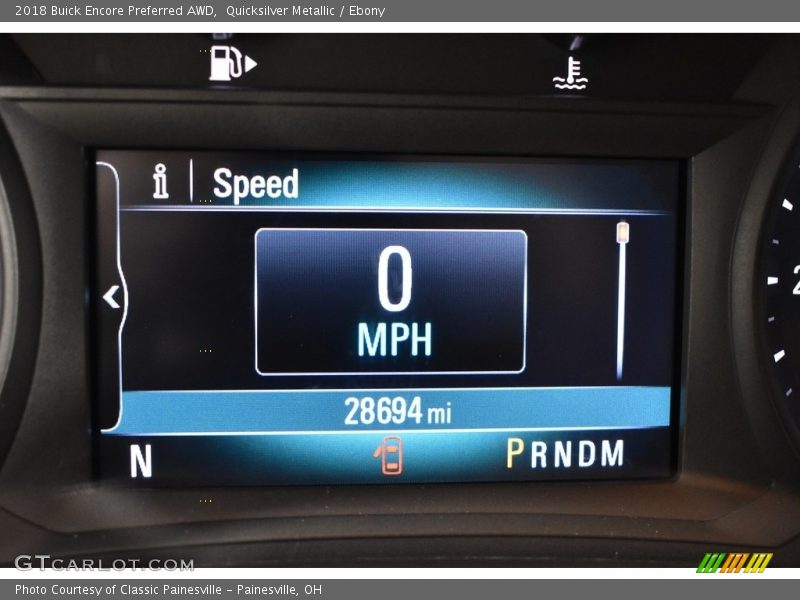 Quicksilver Metallic / Ebony 2018 Buick Encore Preferred AWD