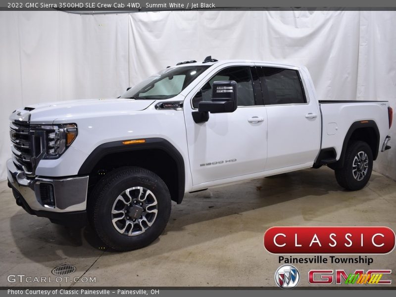 Summit White / Jet Black 2022 GMC Sierra 3500HD SLE Crew Cab 4WD