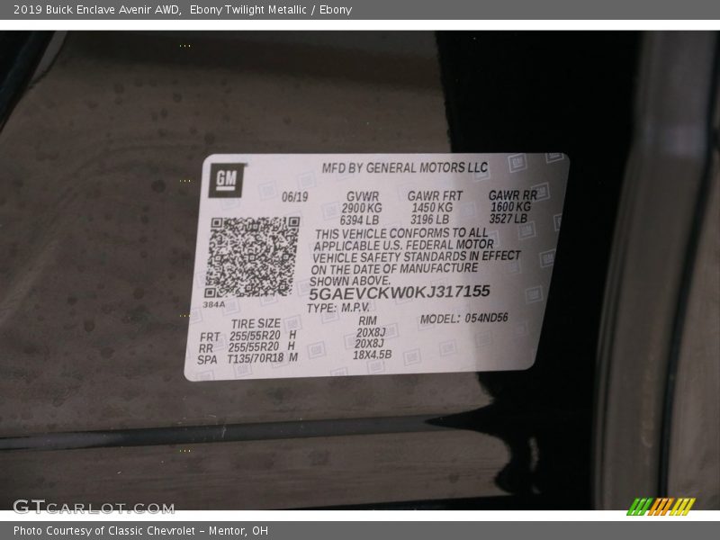 Ebony Twilight Metallic / Ebony 2019 Buick Enclave Avenir AWD