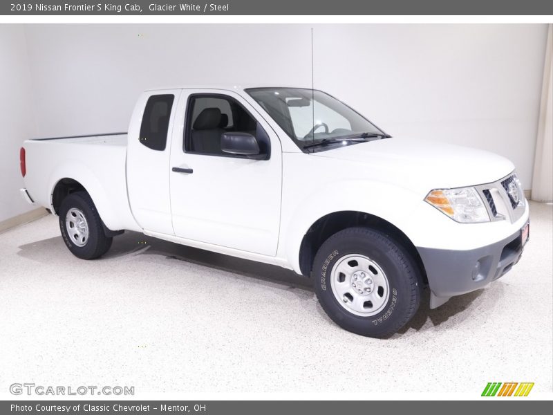 Glacier White / Steel 2019 Nissan Frontier S King Cab