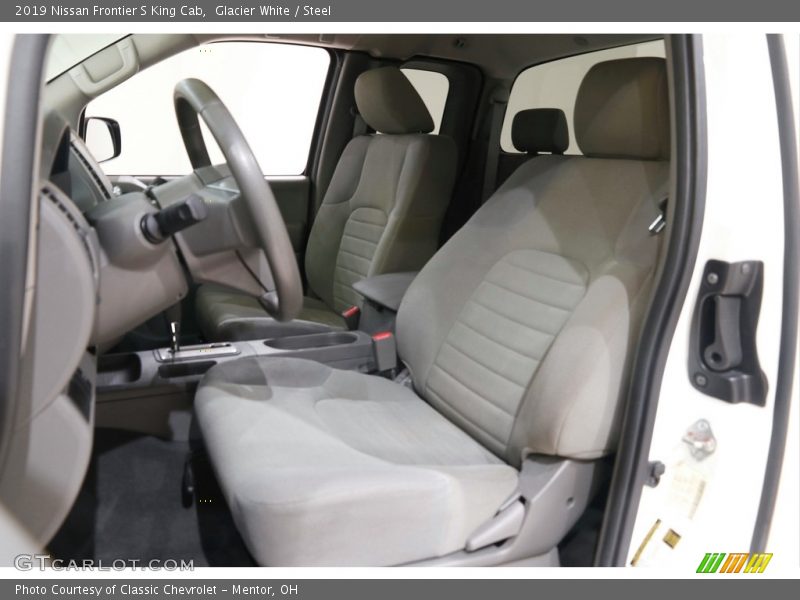 Glacier White / Steel 2019 Nissan Frontier S King Cab