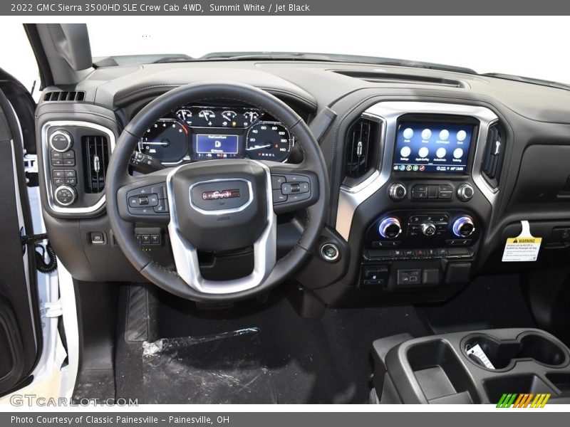 Summit White / Jet Black 2022 GMC Sierra 3500HD SLE Crew Cab 4WD