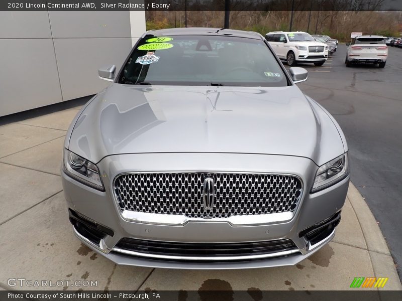 Silver Radiance / Ebony 2020 Lincoln Continental AWD
