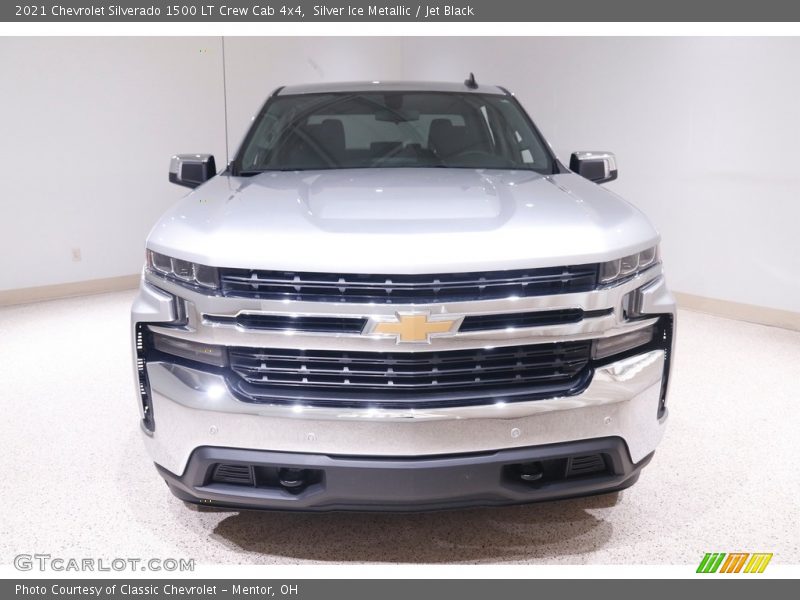 Silver Ice Metallic / Jet Black 2021 Chevrolet Silverado 1500 LT Crew Cab 4x4