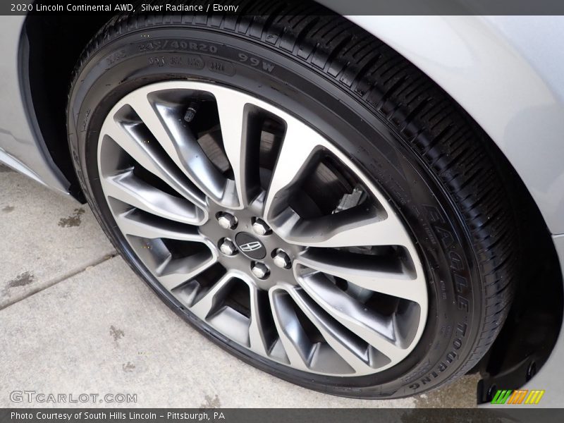 Silver Radiance / Ebony 2020 Lincoln Continental AWD