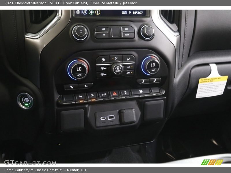 Silver Ice Metallic / Jet Black 2021 Chevrolet Silverado 1500 LT Crew Cab 4x4