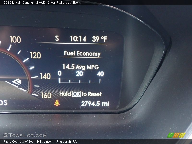 Silver Radiance / Ebony 2020 Lincoln Continental AWD