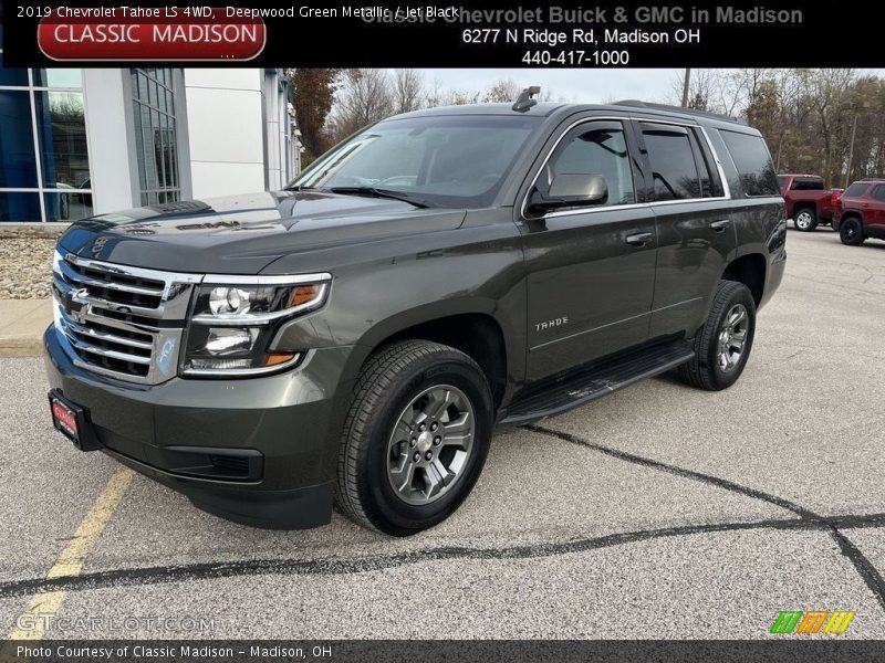 Deepwood Green Metallic / Jet Black 2019 Chevrolet Tahoe LS 4WD