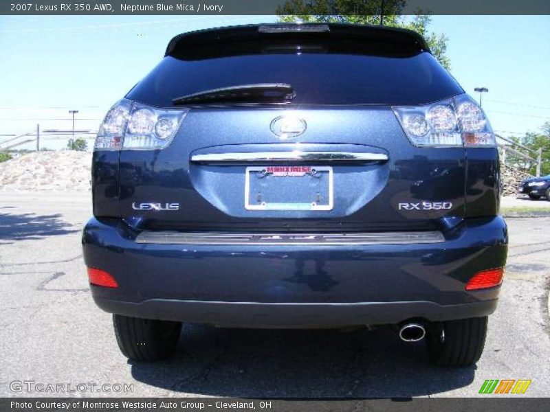 Neptune Blue Mica / Ivory 2007 Lexus RX 350 AWD