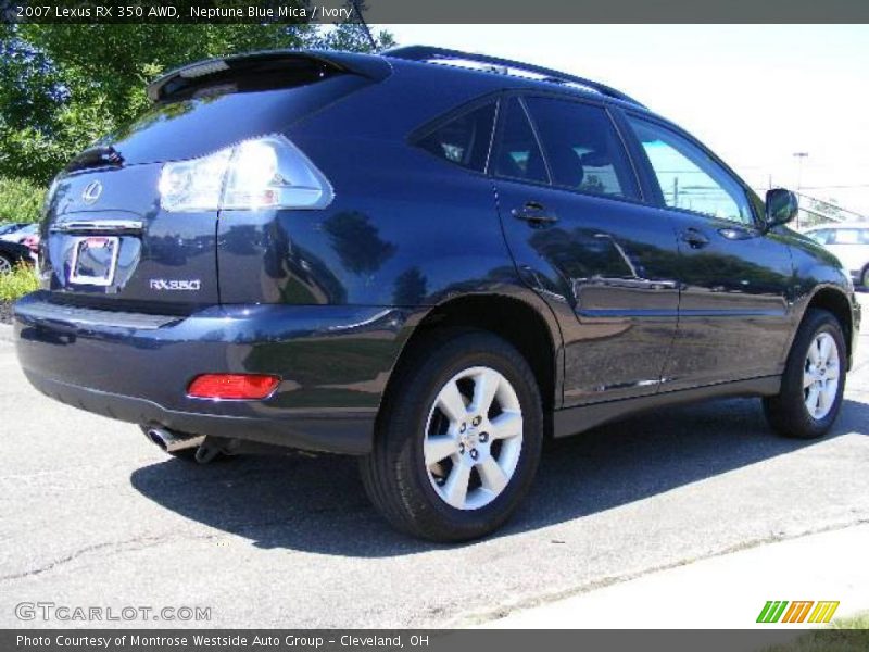 Neptune Blue Mica / Ivory 2007 Lexus RX 350 AWD