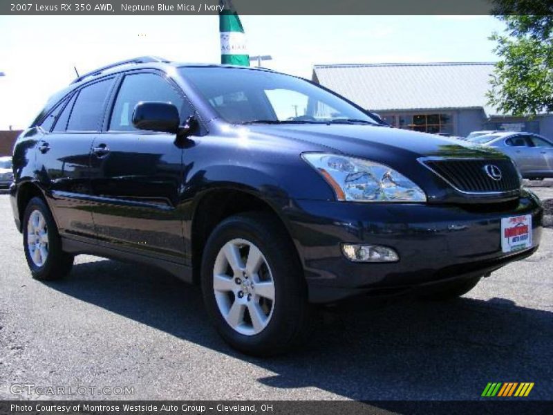 Neptune Blue Mica / Ivory 2007 Lexus RX 350 AWD