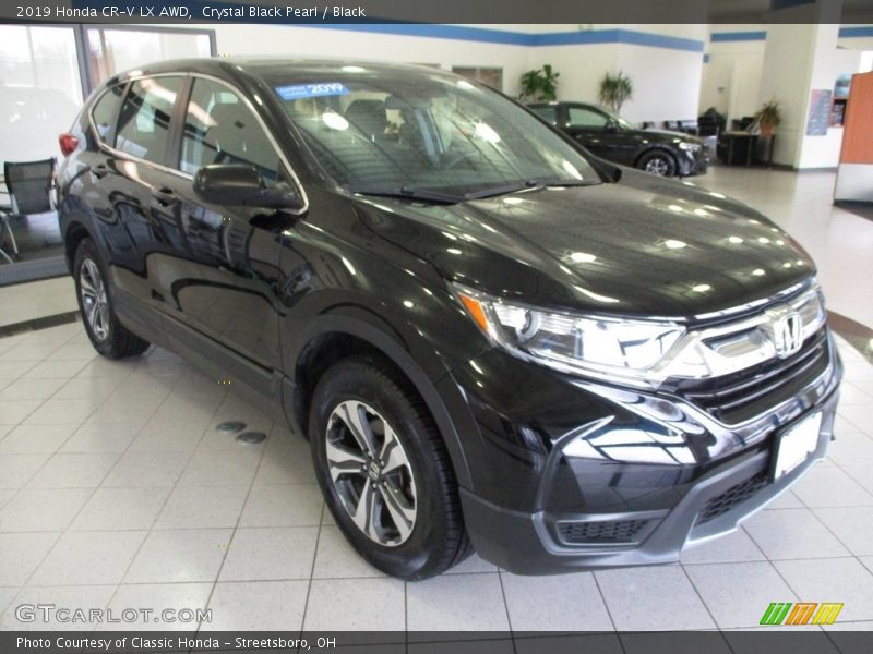 Crystal Black Pearl / Black 2019 Honda CR-V LX AWD