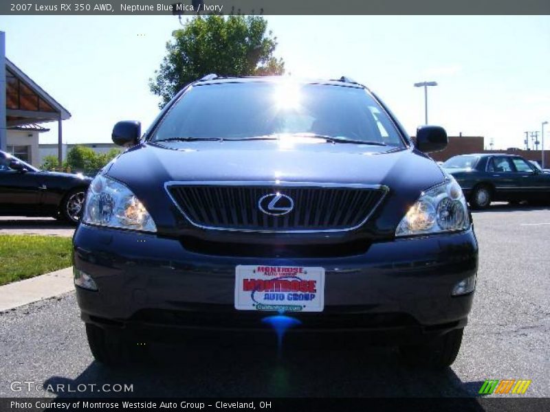 Neptune Blue Mica / Ivory 2007 Lexus RX 350 AWD