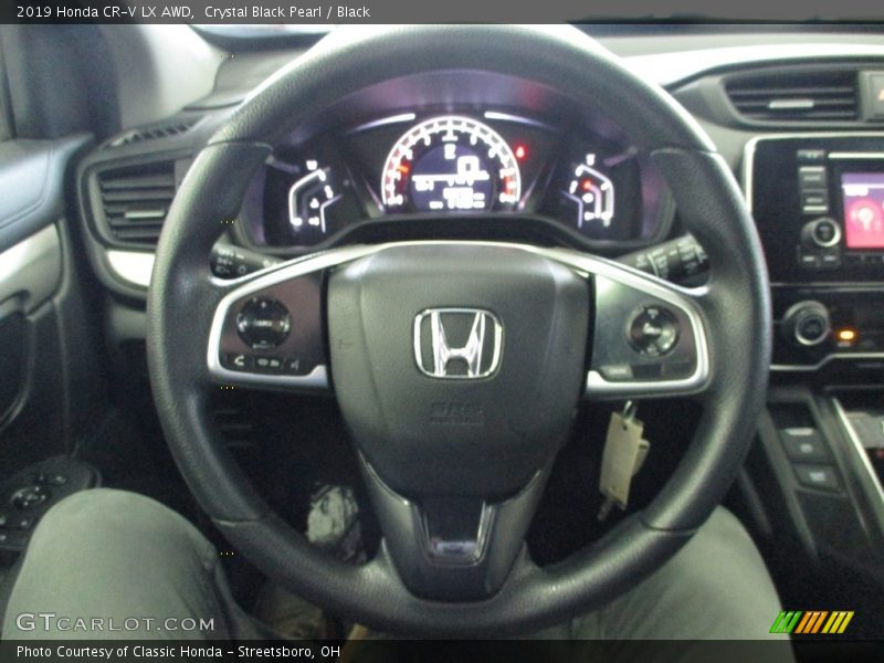 Crystal Black Pearl / Black 2019 Honda CR-V LX AWD