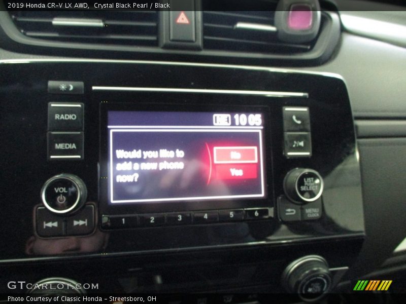 Crystal Black Pearl / Black 2019 Honda CR-V LX AWD