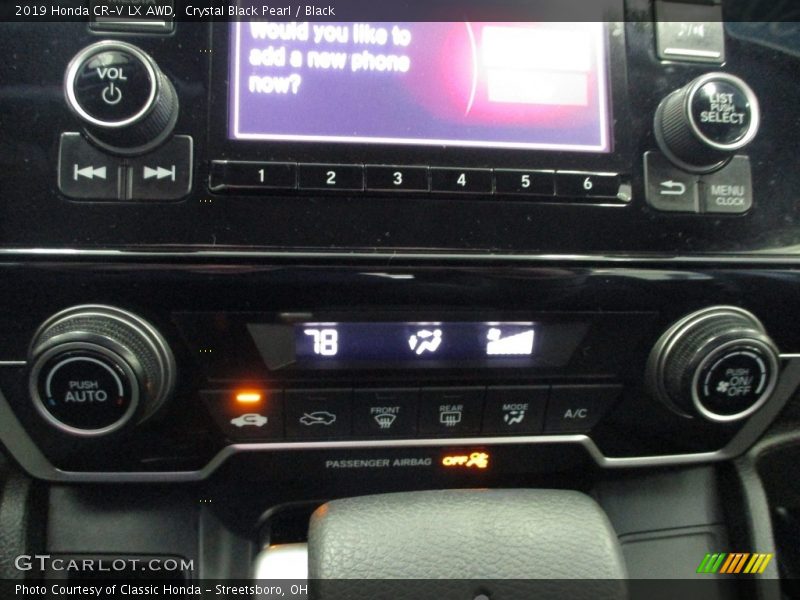 Crystal Black Pearl / Black 2019 Honda CR-V LX AWD