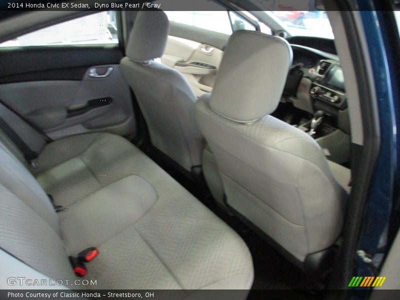 Dyno Blue Pearl / Gray 2014 Honda Civic EX Sedan